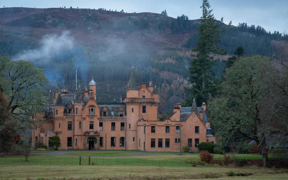 Scottish castle Christmas Charlotte Freemantle and Will Fisher at Aldourie Castle by Loch Ness