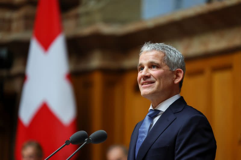 Swiss parliament elects new cabinet members, in Bern