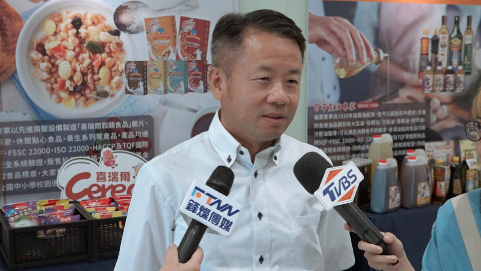 台北市食油商業同業公會理事長 陳榮傑。