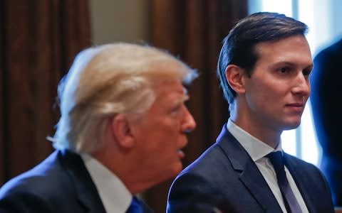 Jared Kushner is said to believe that the storm over Mr Trump's decision will blow over - Credit: AP Photo/Pablo Martinez Monsivais