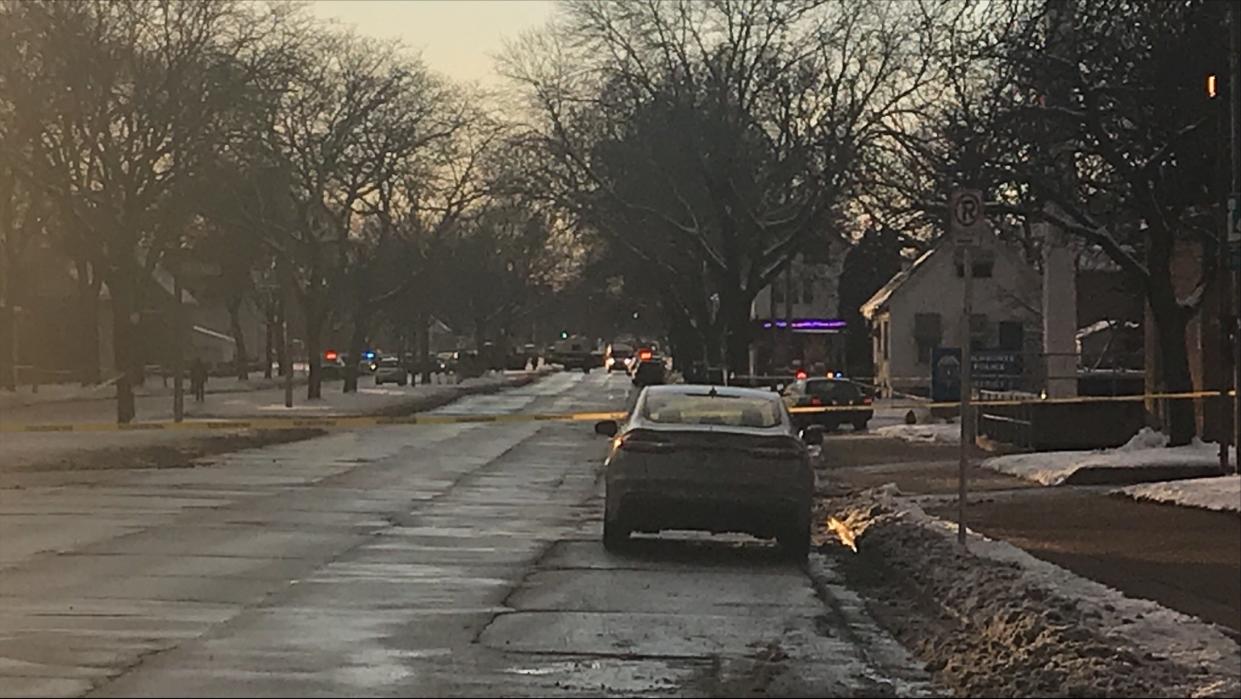 Shots were fired near the Milwaukee District 5 police station at Locust Street and Vel Phillips Avenue on the the city's north side at roughly 3 p.m. Friday. Investigators are uncertain if there is any connection between the shooting and the death of Keishon D. Thomas, 20, who died in a police holding cell, while in custody at the District 5 station earlier this week.