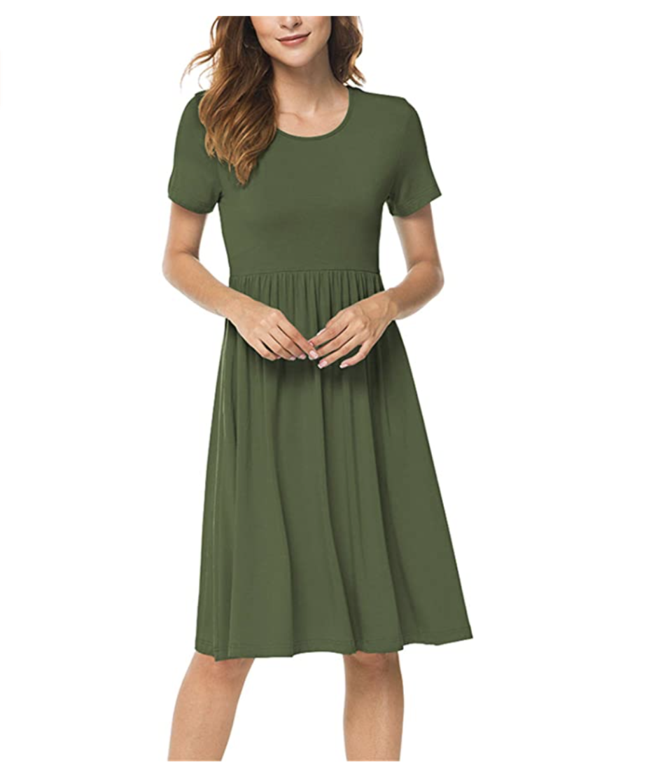 23) Women's Casual Empire Dress