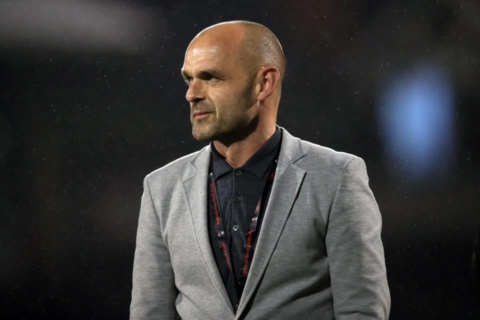 LONDON, ENGLAND - APRIL 27: Former Fulham player Danny Murphy during the Sky Bet Championship match between Fulham and Sunderland at Craven Cottage on April 27, 2018 in London, England. (Photo by Marc Atkins/Offside/Getty Images)