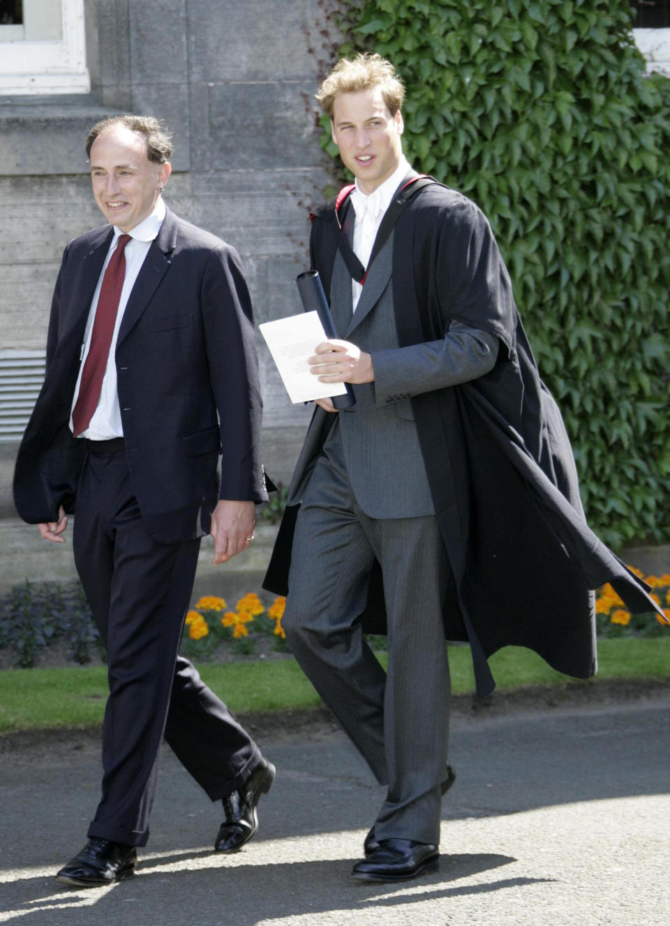 Prince William, then 23, graduated with a degree in geography. Photo: Getty