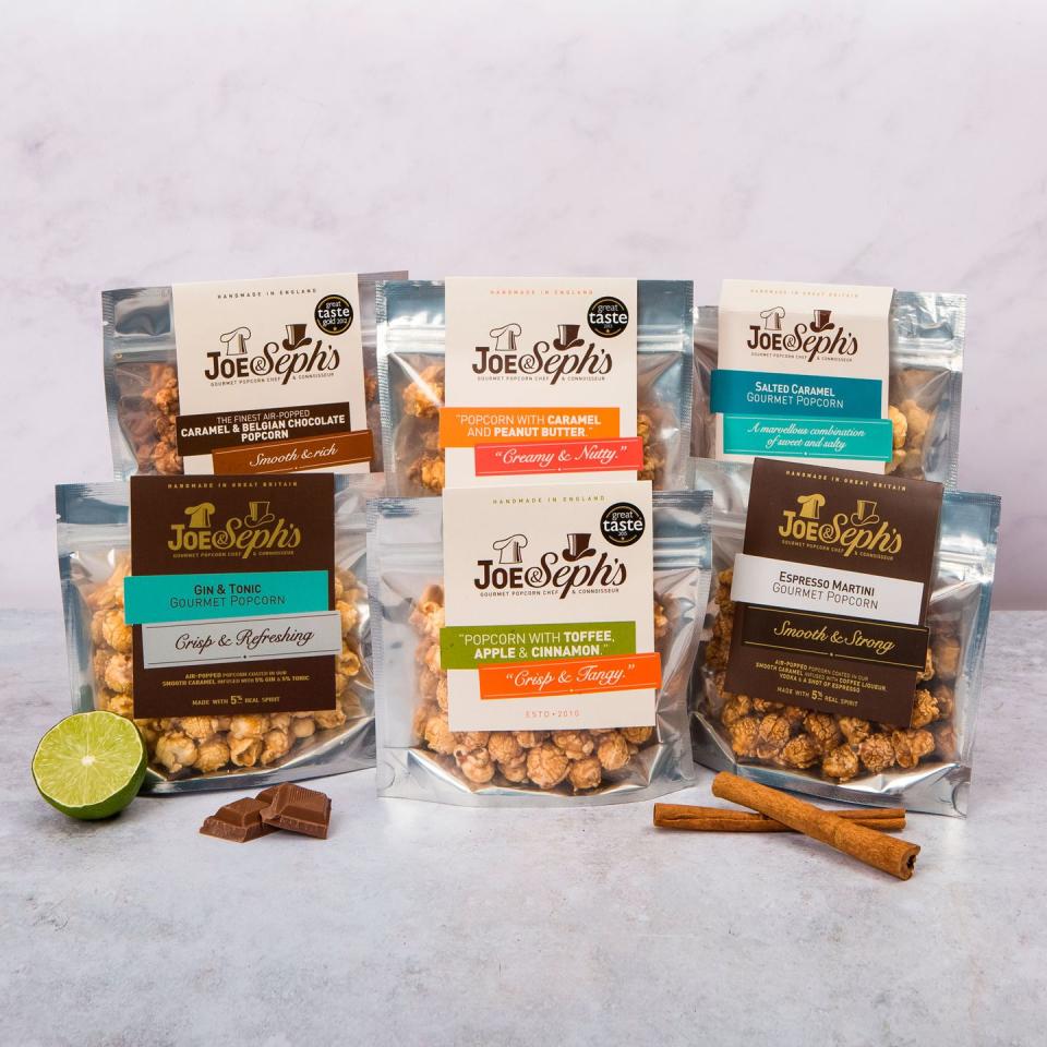 <p>Featuring 6 different flavours of Joe & Seph’s gourmet popcorn. </p><p><a class="link " href="https://go.redirectingat.com?id=127X1599956&url=https%3A%2F%2Fwww.prezzybox.com%2Fhandmade-gourmet-popcorn-gift-box.aspx&sref=https%3A%2F%2Fwww.goodhousekeeping.com%2Fuk%2Ffood%2Fg36349796%2Ffathers-day-hampers%2F" rel="nofollow noopener" target="_blank" data-ylk="slk:BUY NOW;elm:context_link;itc:0;sec:content-canvas">BUY NOW</a> £14.99, Prezzybox<br></p>