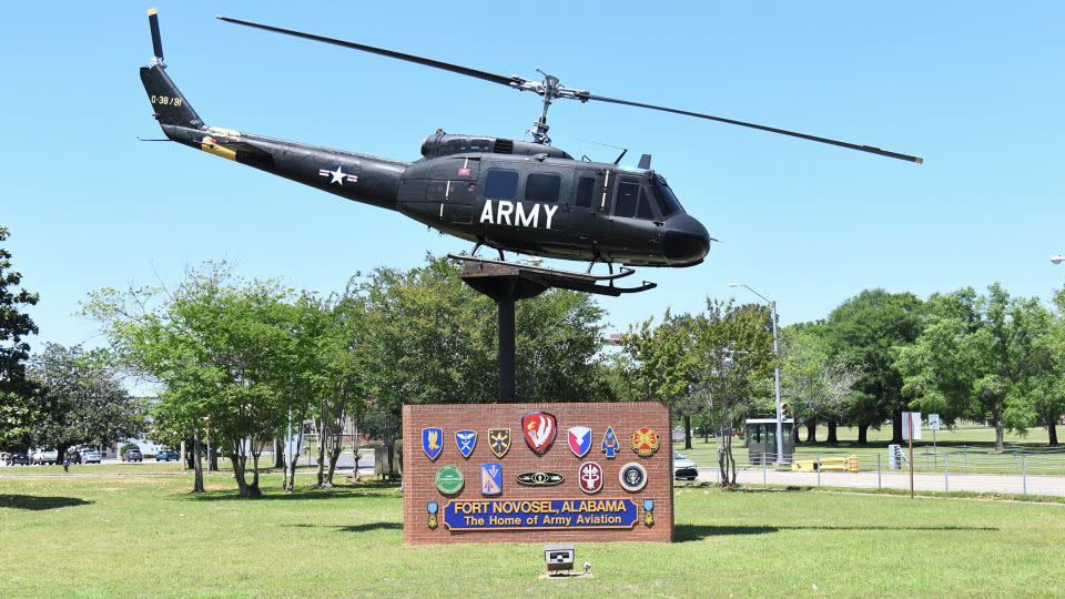 The new Fort Novosel signage in April 2023. - Kelly Morris/US Army