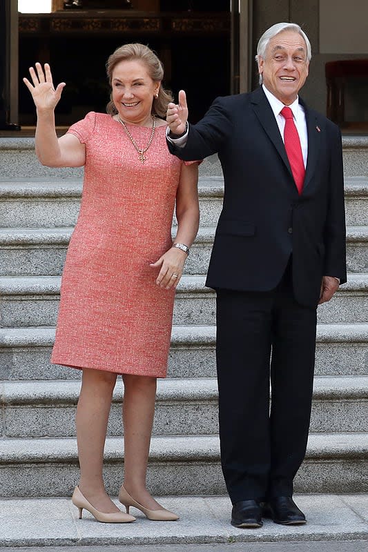 Sebastián Piñera y su mujer 