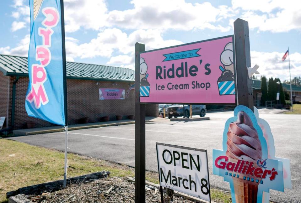 Riddle’s Ice Cream Shop at their new location at 4576 Penns Valley Road.