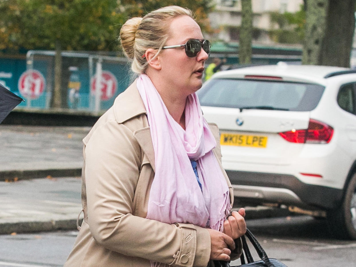 Monika Fourie arrives at the Plymouth Crown Court: SWNS.com