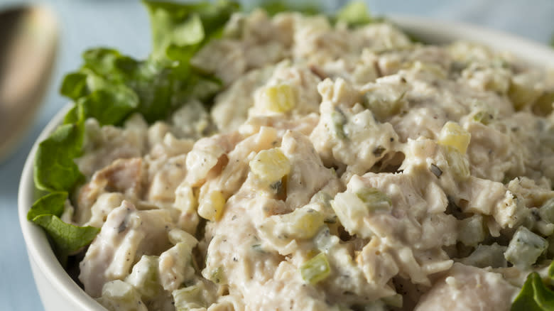 Chicken salad in bowl