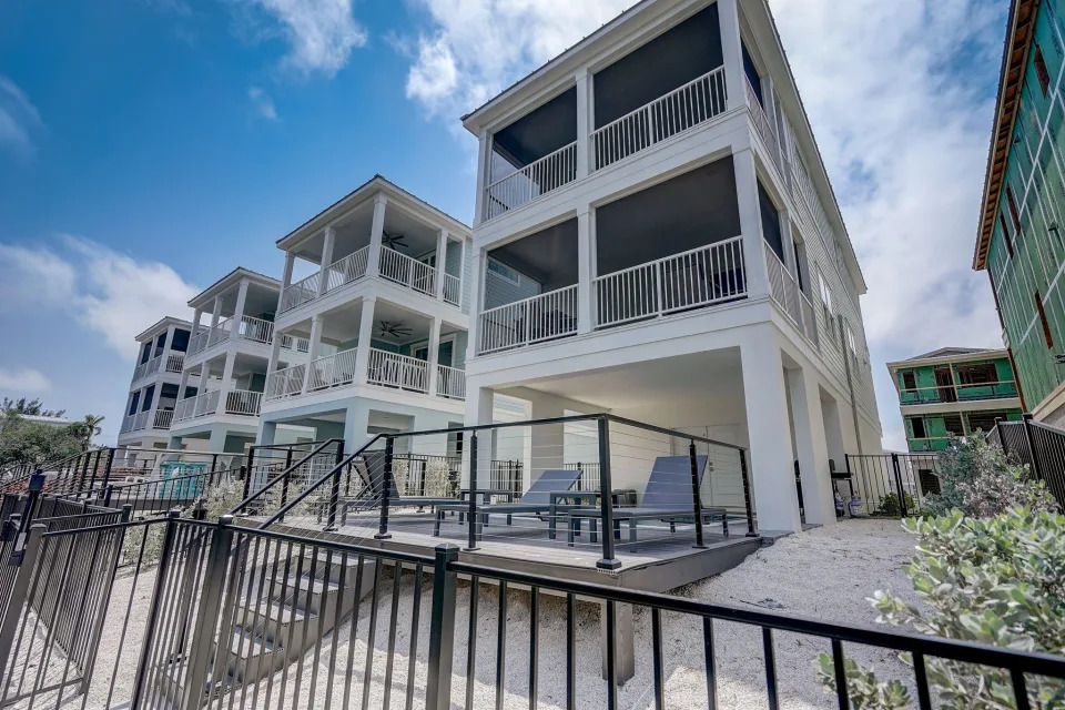 View of Hunters Point homes from the front gate