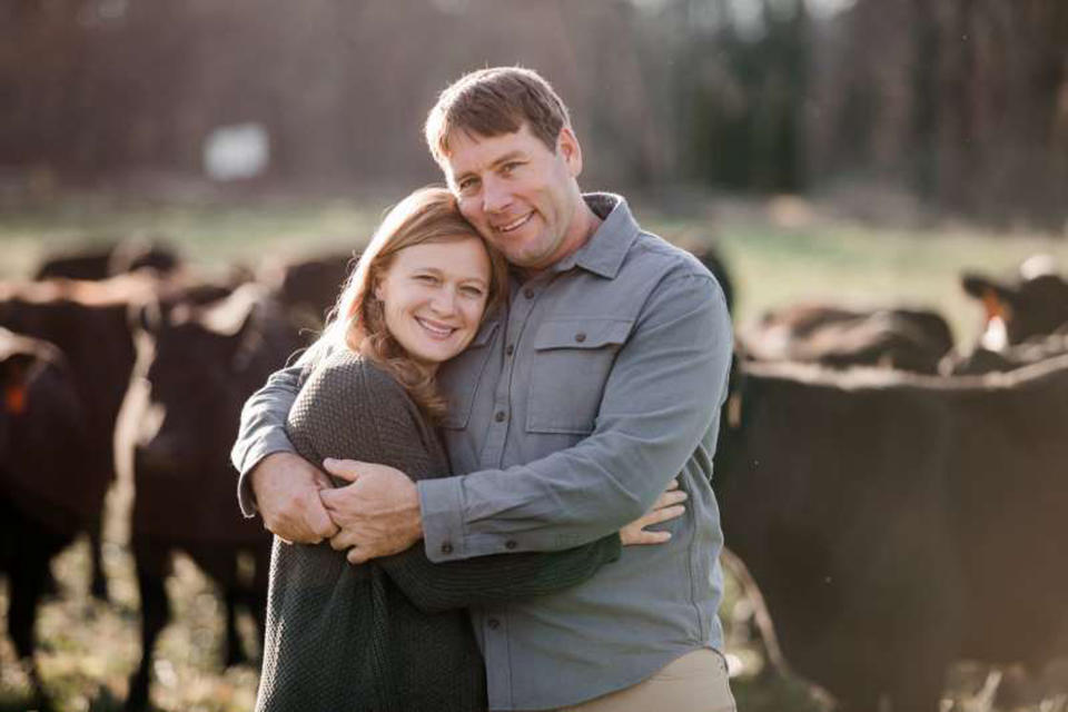 Hickory Nut Gap Farm co-owners Jamie and Amy Ager (Courtesy of Bren Dendy)