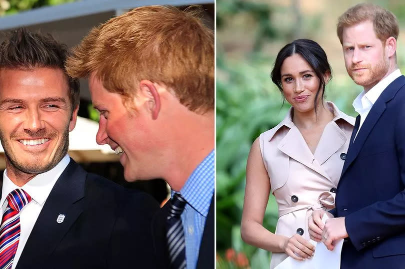 David and Victoria Beckham and Prince Harry and Meghan Markle