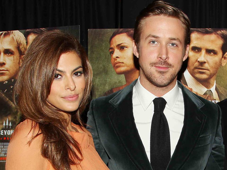 <p>Dave Allocca/Starpix/Shutterstock</p> Eva Mendes and Ryan Gosling in 2013