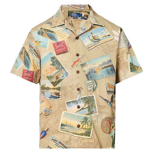 <p><a class="link " href="https://www.selfridges.com/GB/en/cat/polo-ralph-lauren-graphic-print-classic-fit-cotton-shirt_R04128318/#colour=MULTI" rel="nofollow noopener" target="_blank" data-ylk="slk:SHOP;elm:context_link;itc:0;sec:content-canvas">SHOP</a></p><p>Ralph Lauren offers a sense of escapism through its postcard-adorned Hawaiian shirt that Selfridges recommends styling with cream trousers, sand-coloured Birkenstocks and, if you're feeling up to it, a khaki neckerchief. </p><p>£179; <a href="https://www.selfridges.com/GB/en/cat/polo-ralph-lauren-graphic-print-classic-fit-cotton-shirt_R04128318/#colour=MULTI" rel="nofollow noopener" target="_blank" data-ylk="slk:selfridges.com;elm:context_link;itc:0;sec:content-canvas" class="link ">selfridges.com</a></p>