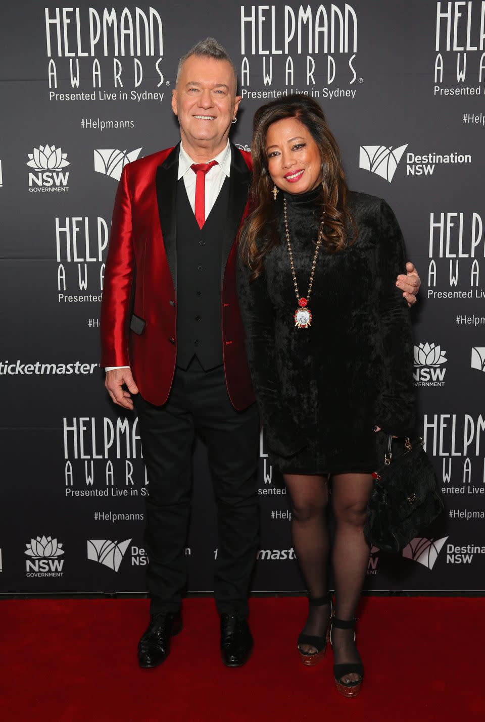 Jimmy and his wife, Jane Barnes, who was with him the night he tried to kill himself. Source: Getty