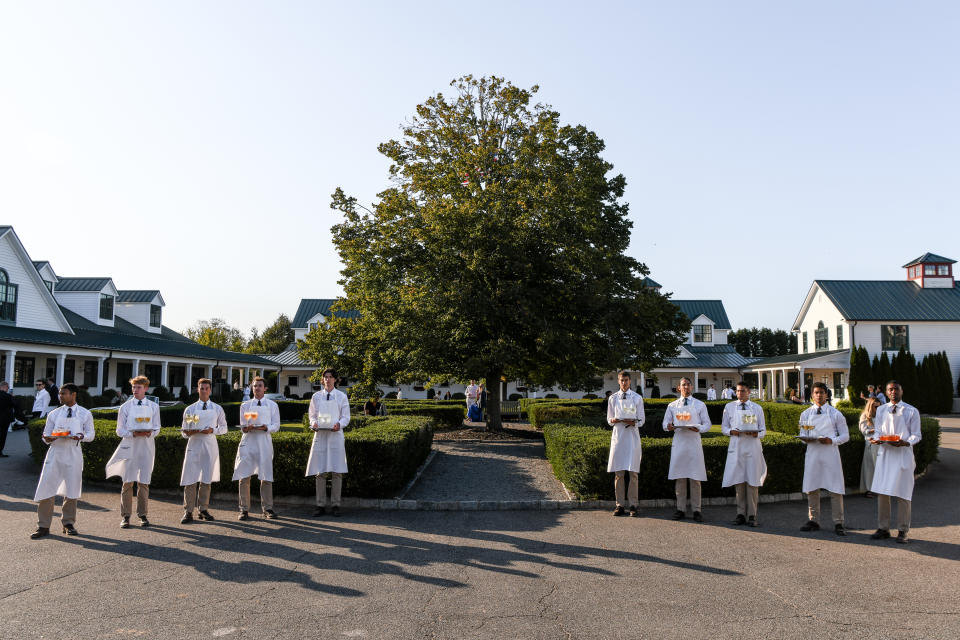 Ralph Lauren waiters in the Hamptons