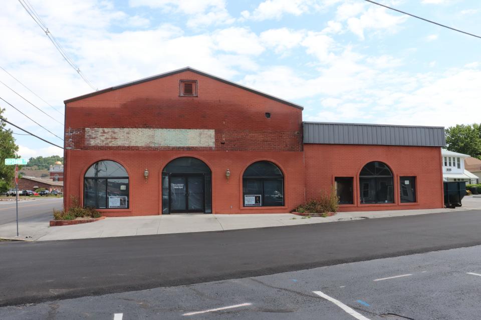 A red brick building that once housed The Pines Theater where Dolly Parton played her first paid gig.