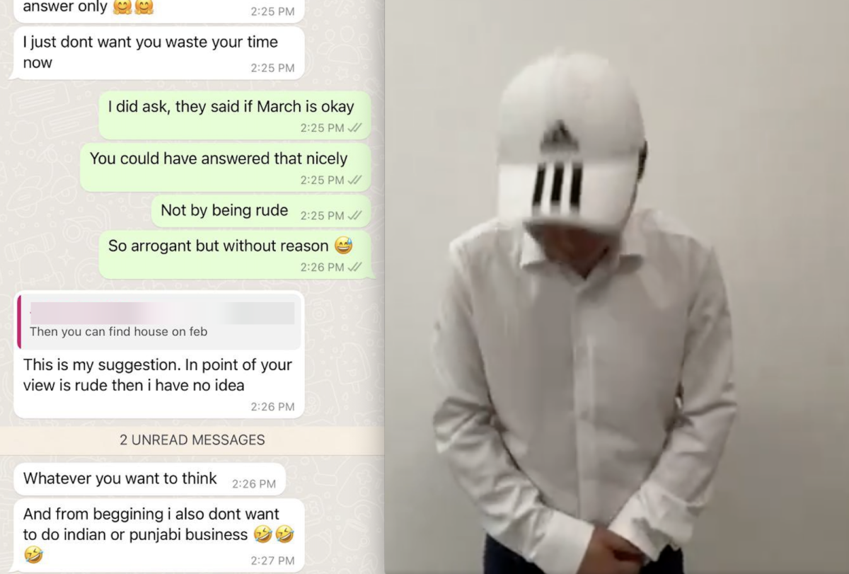 马来西亚房地产经纪人在病毒帖子曝光歧视性言论后被解雇，后来通过视频公开道歉