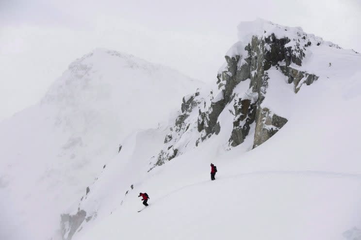 <i>[Blackcomb mountain ski patrollers Dominic Balik and Nicole Koshure inspect the snow on Blackcomb Mountain in Whistler, B.C., early morning Friday, December, 21, 2012. Whistler Blackcomb Holdings, the owner of one of Canada's biggest and most popular ski resorts, is being sold to Colorado-based Vail Resorts under a friendly deal the two companies announced Monday. THE CANADIAN PRESS/Jonathan Hayward]</i>