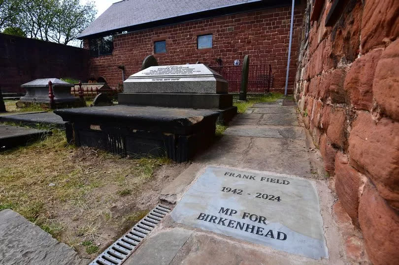 Frank Field's grave at Birkenhead Priory