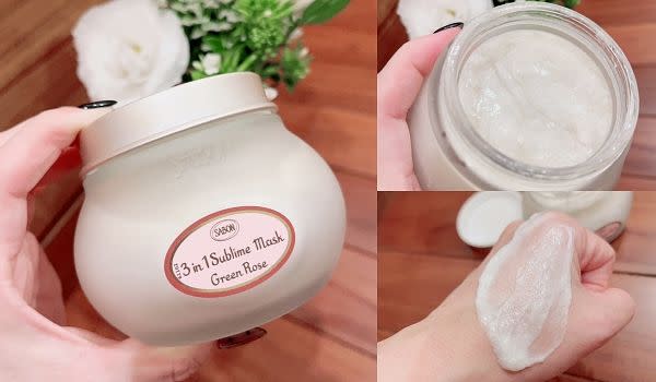 SABON 以色列綠玫瑰三合一修護髮膜 圖片來源:編輯拍攝