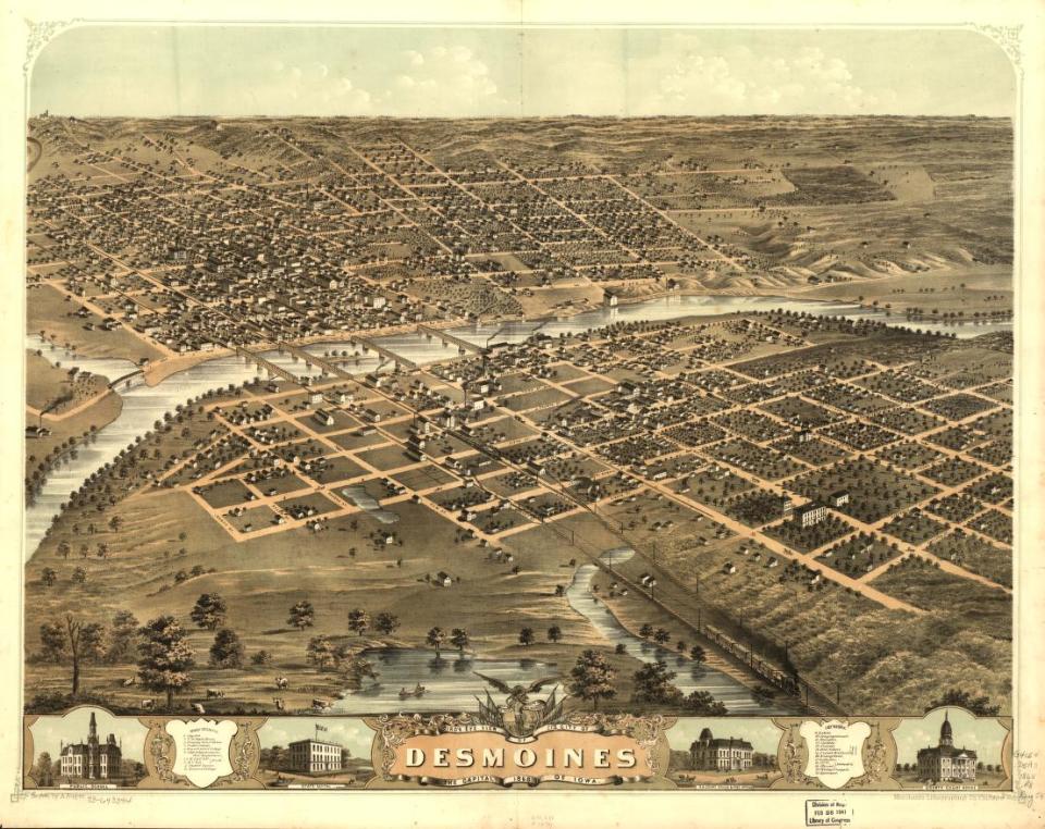 Des Moines in 1868.
