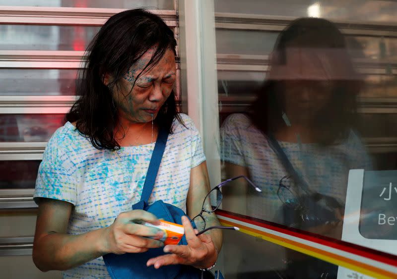 Pictures of the Year: Hong Kong protest tide turns into sea of flames