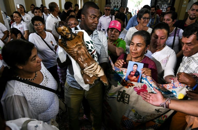 The statue of the Christ of Bojaya reflects the particular ordeal of poor rural communities in Colombia's half-century conflict