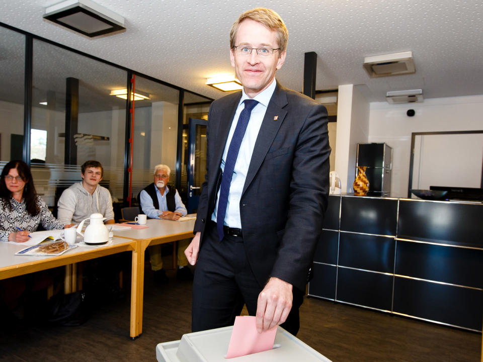 Die CDU mit Daniel Günther an der Spitze macht bei der Kommunalwahl in Schleswig-Holstein das Rennen. (Bild-Copyright: Frank Molter/dpa)