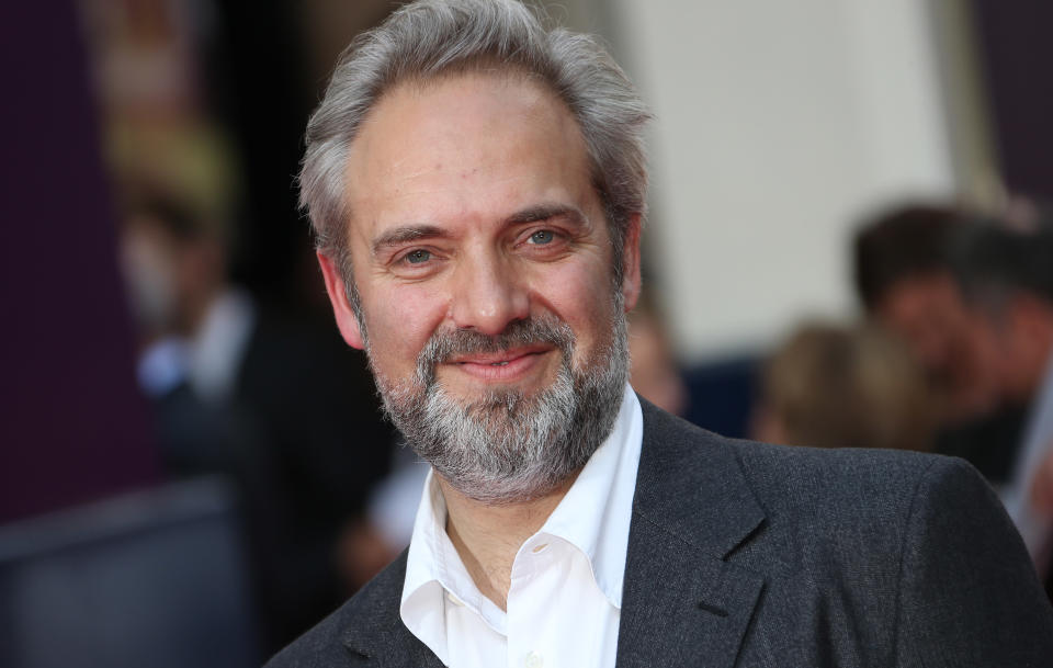 Director Sam Mendes arrives for the opening night of Charlie and the Chocolate Factory, a new stage musical based on Roald Dahl's popular story about Willy Wonka and his amazing Chocolate Factory, at the Drury Lane Theatre in central London, Tuesday, June 25, 2013. (Photo by Joel Ryan/Invision/AP)