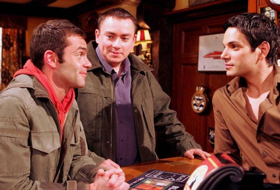 Daniel Brocklebank and Dale Meeks on Emmerdale (ITV)