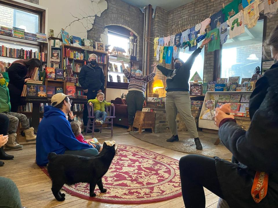 Storytime at Wild Rumpus Books in Minneapolis, Minnesota is fun for the whole family.