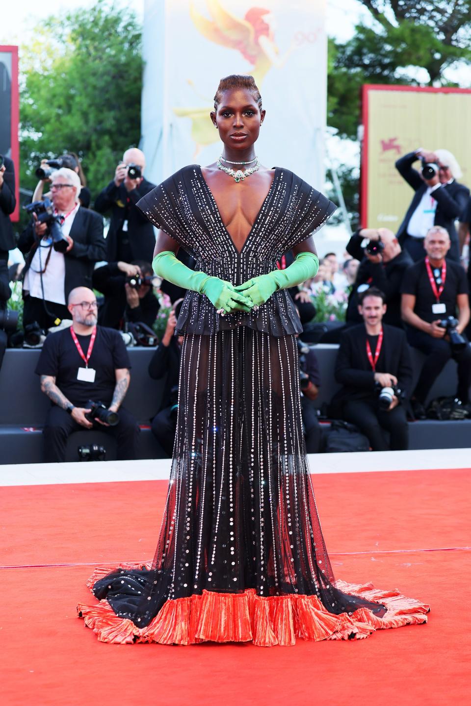 Jodie Turner-Smith at the opening red carpet ceremony for 79th Venice International Film Festival August 2022