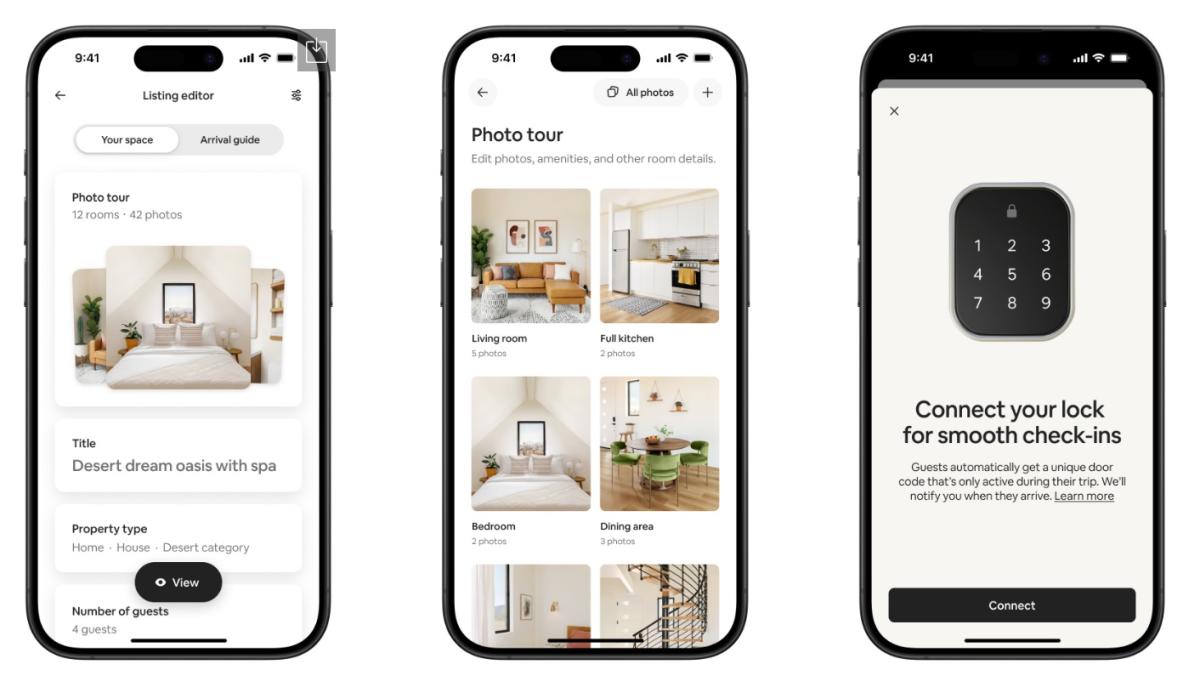 Airbnb به میزبان ها اجازه می دهد از طریق برنامه خود کدهای قفل هوشمند را برای شما ارسال کنند