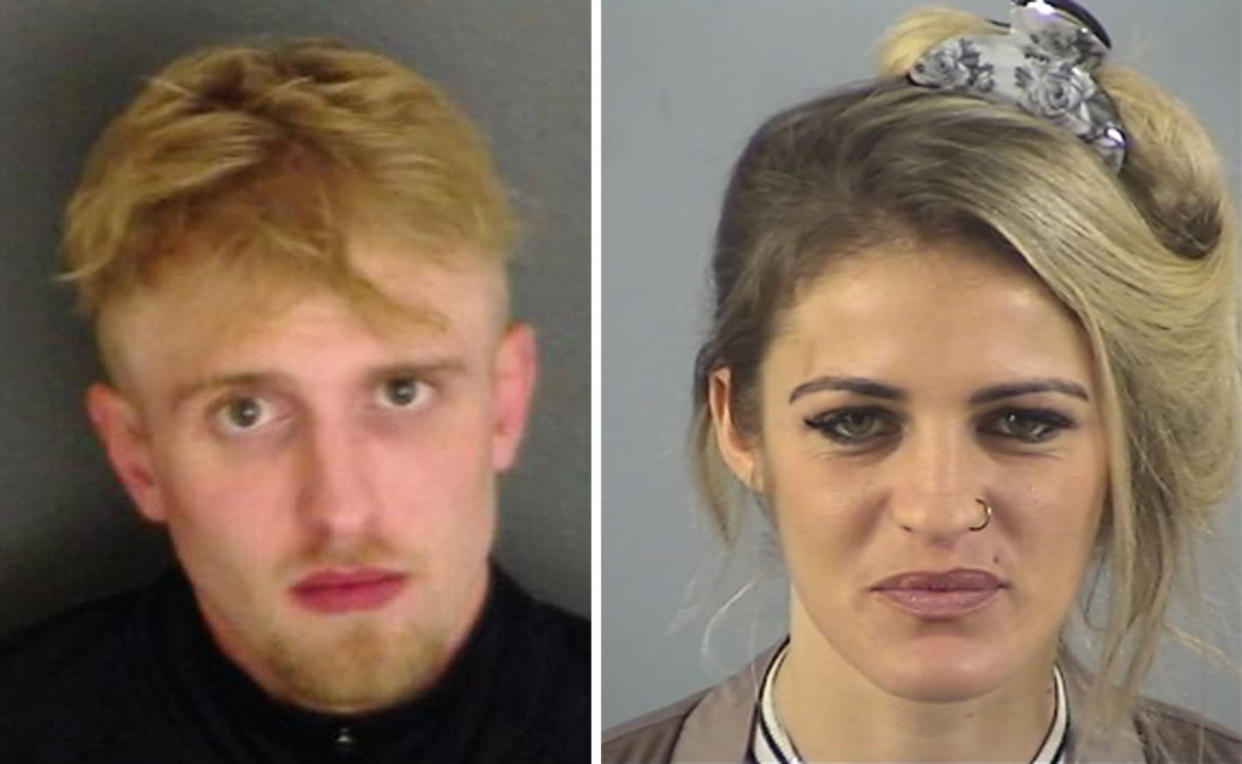 <em>Samuel Davies and Roxanne Davis have been jailed for 10 years each for the ‘brutal’ death of her three-week-old son (Picture: PA)</em>