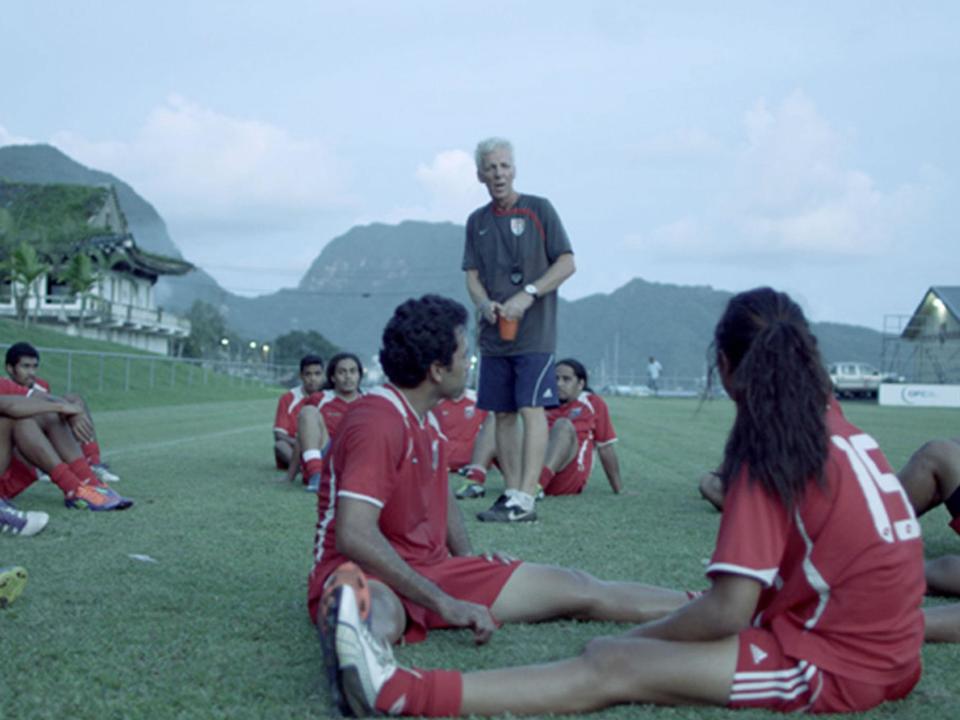 American Samoa coach Thomas Rongen has his work cut out in‘Next Goal Wins’ (Icon Productions)