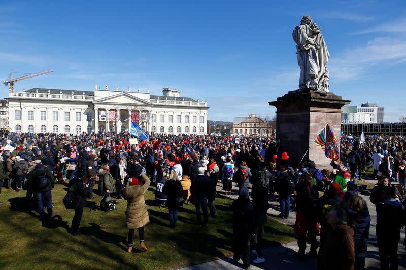 Protests following government's COVID-19 restrictions, in Kassel