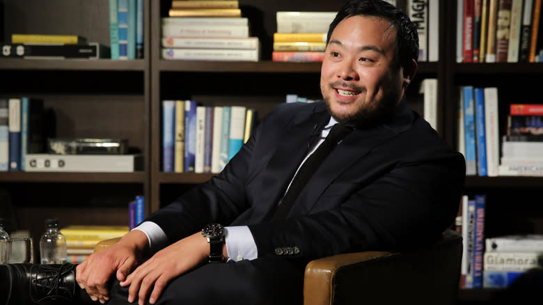 David Chang Wearing Suit