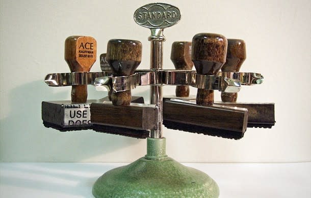 Antique Rubber Stamp Holder