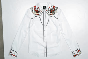 McQ embroidery white shirt $5,499