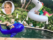 <p><em>Modern Family</em>‘s <a rel="nofollow" href="https://www.yahoo.com/celebrity/tagged/julie-bowen/" data-ylk="slk:Julie Bowen;elm:context_link;itc:0;sec:content-canvas" class="link ">Julie Bowen</a> tells so many stories about her three sons that this scene doesn’t surprise us in the least. “Unicorn vs Narwhal,” she captioned this close call snapped on May 11. (Photo: <a rel="nofollow noopener" href="https://www.instagram.com/p/BT-hc9vhrC-/" target="_blank" data-ylk="slk:Julie Bowen via Instagram;elm:context_link;itc:0;sec:content-canvas" class="link ">Julie Bowen via Instagram</a>) </p>
