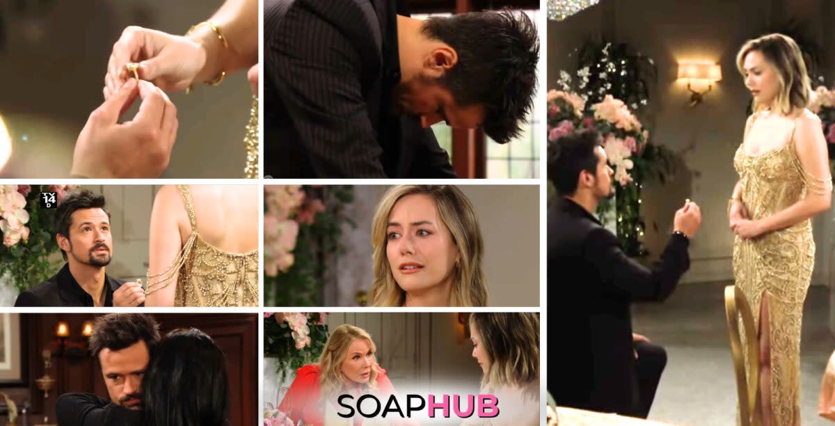 The fallout of Hope rejecting Thomas's proposal on B&B.