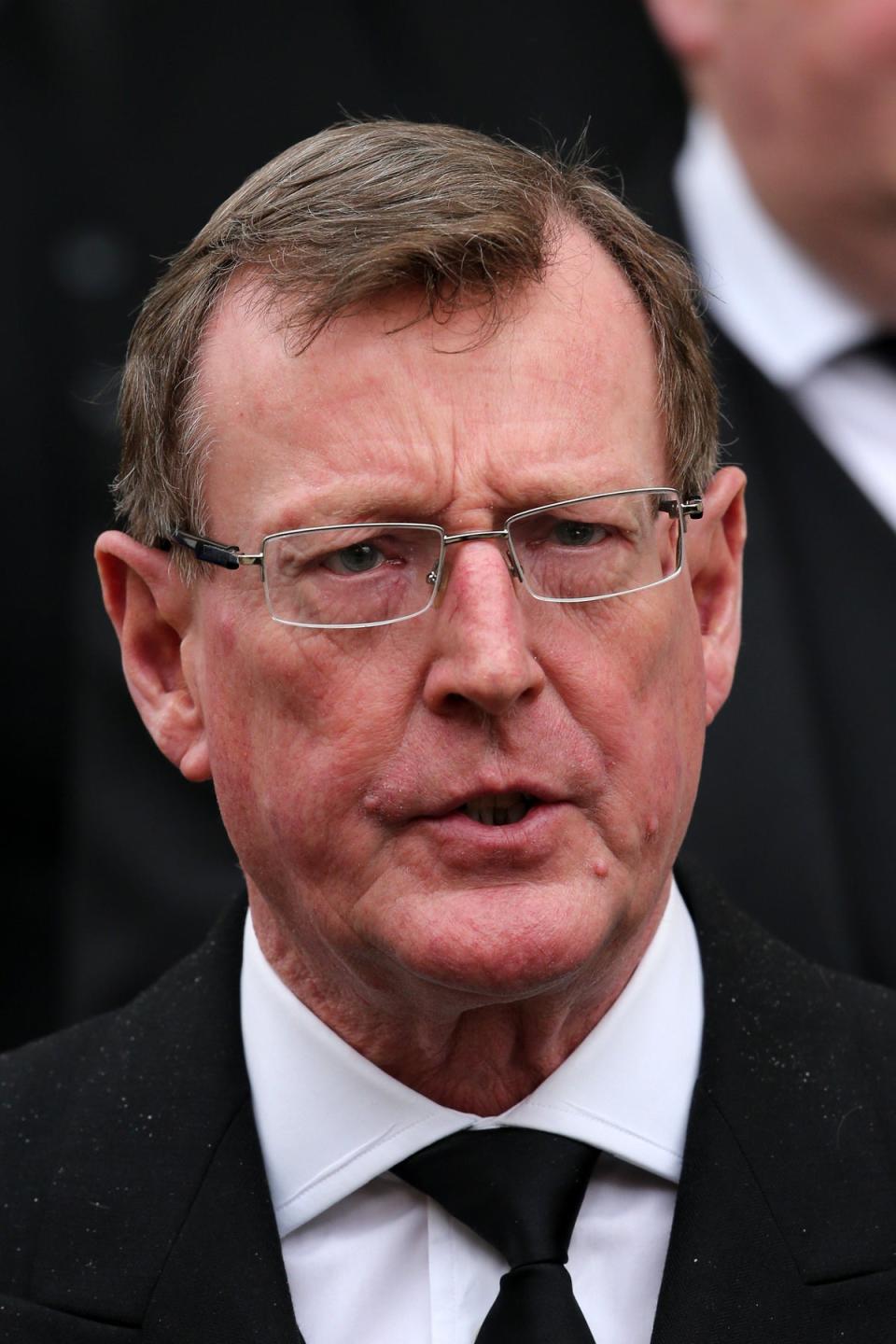 David Trimble doubled his determination to achieve peace in Northern Ireland after the Omagh bomb, mourners at his funeral were told (Chris Jackson/PA) (PA Archive)