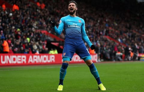 Giroud scores Arsenal's late equaliser - Credit: Catherine Ivill/Getty Images