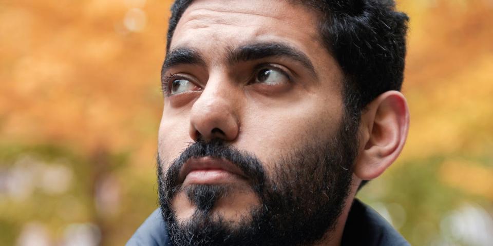 MONTREAL, CANADA - OCTOBER 17: Omar Abdulaziz poses for a portrait in Montreal. Abdulaziz, a 27-year-old Saudi opposition activist, is a close associate of the missing Saudi journalist Jamal Khashoggi. (Photo by François Ollivier for The Washington Post via Getty Images)