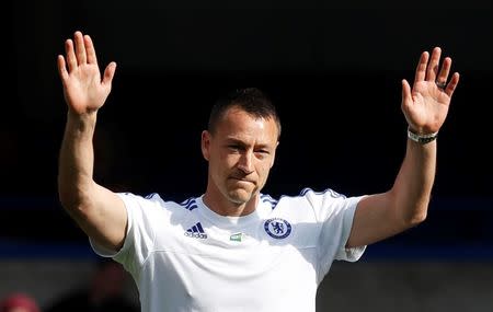 Britain Soccer Football - Chelsea v Leicester City - Barclays Premier League - Stamford Bridge - 15/5/16 Chelsea's John Terry acknowledges fans after the game Reuters / Eddie Keogh Livepic