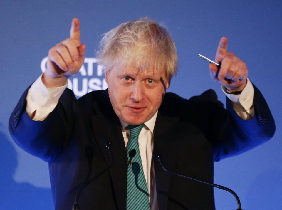 Boris Johnson in 2018.