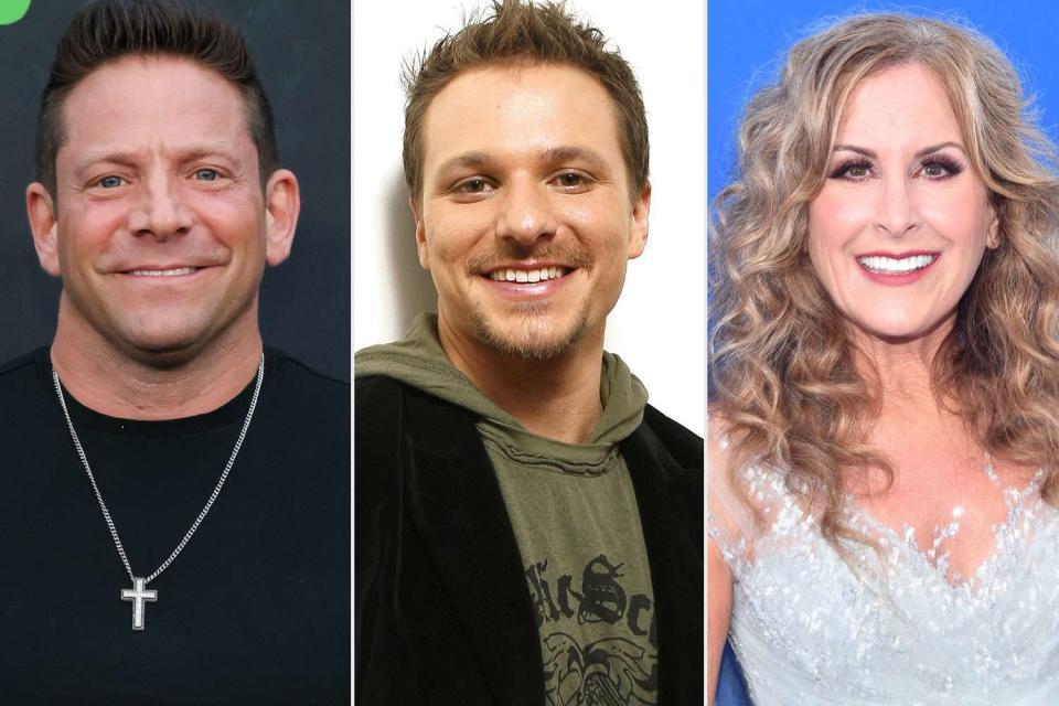 <p>Rodin Eckenroth/FilmMagic, Vince Bucci/Getty, Alberto E. Rodriguez/Getty</p> Jeff Timmons, Drew Lachey and Jodi Benson