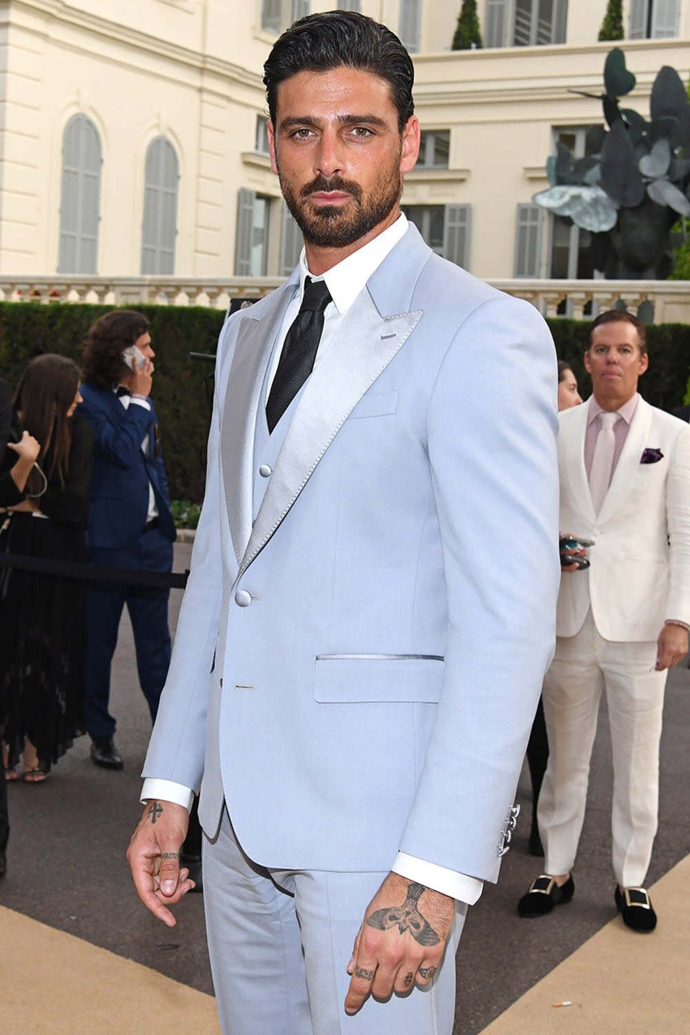 CAP D'ANTIBES, FRANCE - MAY 26: Michele Morrone attends the amfAR Gala Cannes 2022 at Hotel du Cap-Eden-Roc on May 26, 2022 in Cap d'Antibes, France. (Photo by Clint Spalding/amfAR/Getty Images for amfAR)